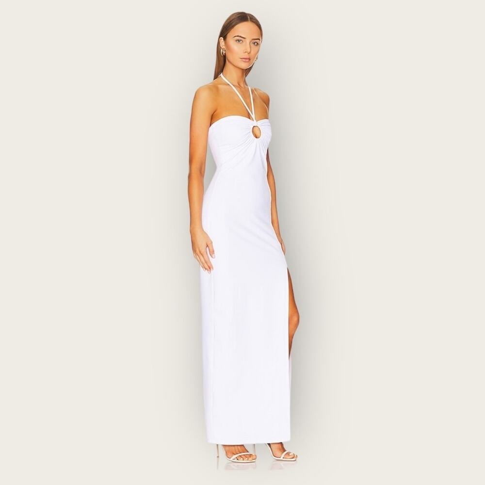 NWT | Susana Monaco | O-Ring Halter Maxi Dress | Sugar | Large - Picture 12 of 12